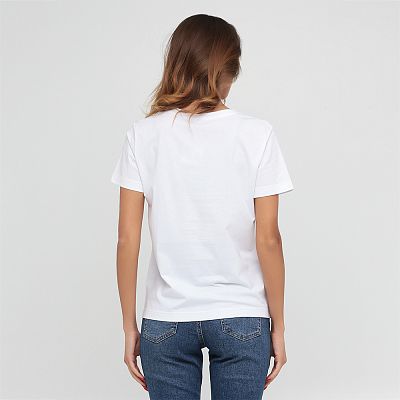 CLV 001/001 (CLV 001/001 Футболка жен. кор. рук. S/белый)