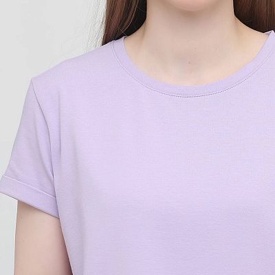 CLV 002/007 (CLV 002/007 Футболка жен. кор. рук. S/сирень)