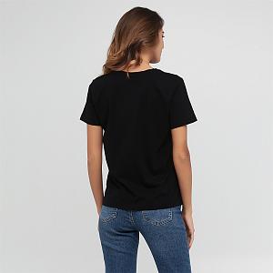 CLV 001/004 (CLV 001/004 Футболка жен. кор. рук. S/черный)