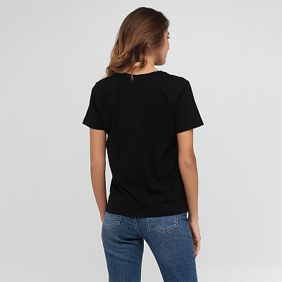 CLV 001/004 (CLV 001/004 Футболка жен. кор. рук. S/черный)