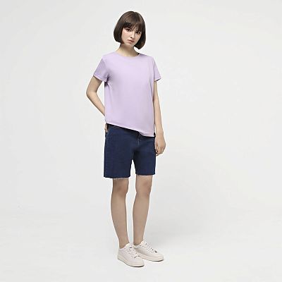 CLV 002/008 (CLV 002/008 Футболка жен. кор. рук. L/лиловий)