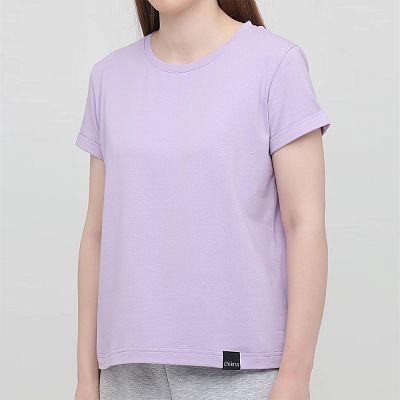 CLV 002/007 (CLV 002/007 Футболка жен. кор. рук. S/сирень)