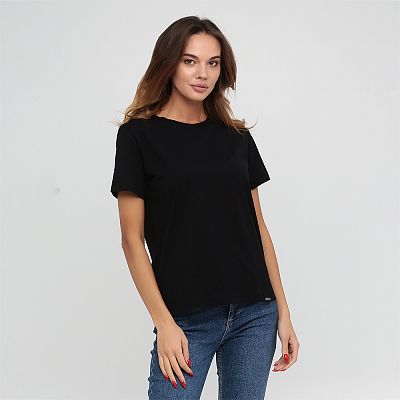 CLV 001/004 (CLV 001/004 Футболка жен. кор. рук. S/черный)