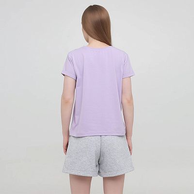 CLV 002/007 (CLV 002/007 Футболка жен. кор. рук. S/сирень)