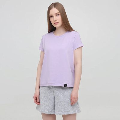 CLV 002/007 (CLV 002/007 Футболка жен. кор. рук. S/сирень)